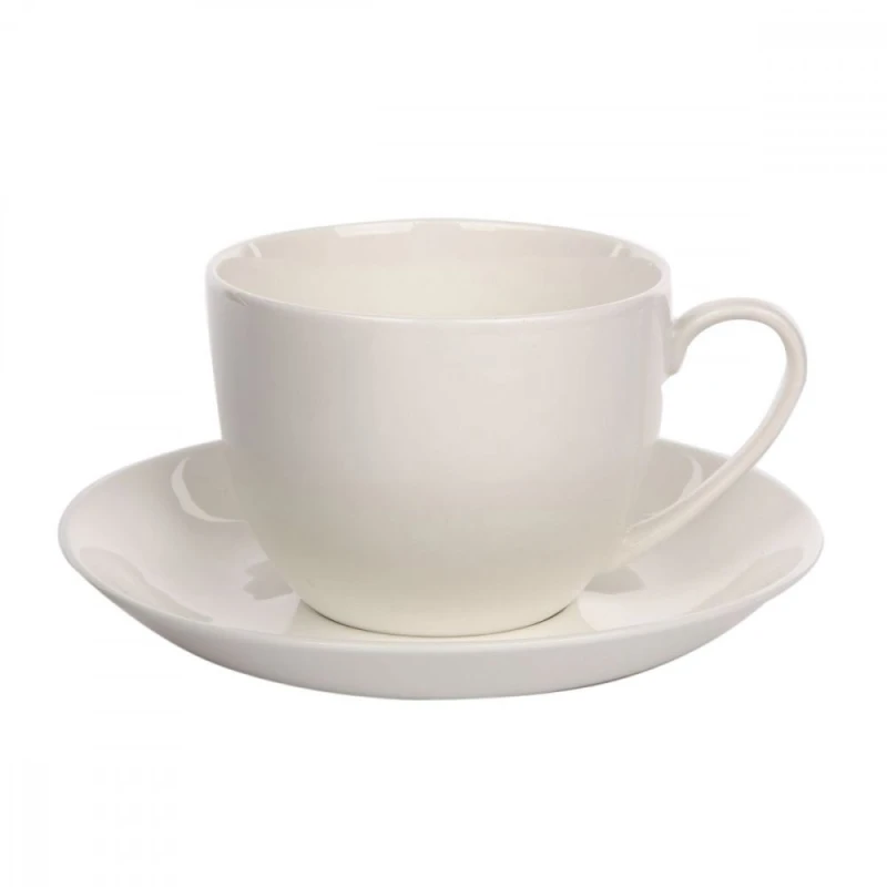 Filiżanka ze spodkiem Altom Design Bella (270 ml, porcelana, kremowy) 