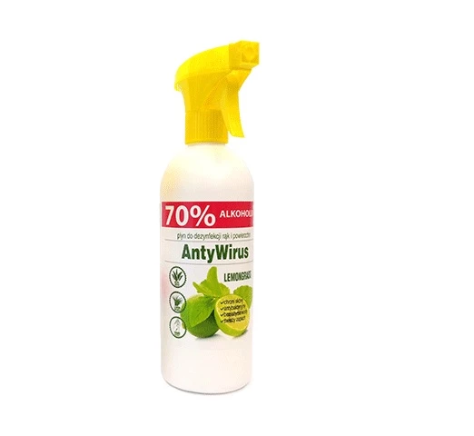 Płyn do dezynfekcji rąk Kala Lemongrass (70% alk., 500ml)