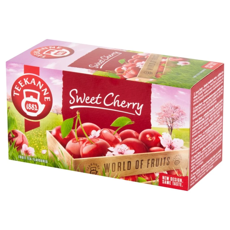 Herbata owocowa w kopertach Teekane Sweet Cherry, wiśnia, 20 sztuk x 2.5g