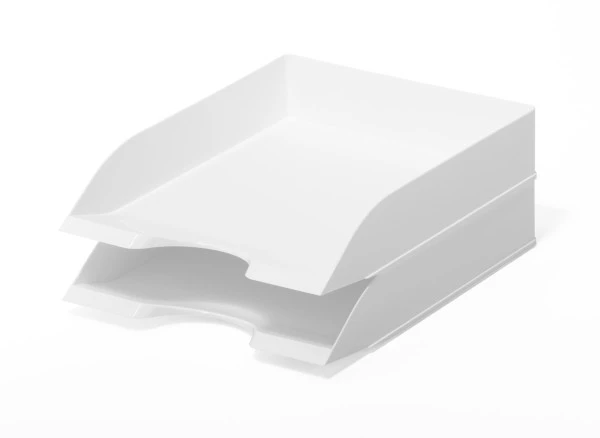 Półka na dokumenty Durable Basic, A4, plastikowa, biały