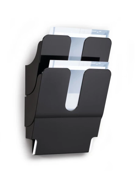 Pojemnik na dokumenty Durable Flexiplus , pionowy, A4, 2 sztuki, czarny