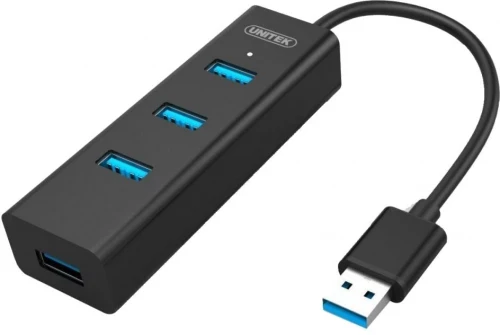 Rozgałęziacz - Hub Unitek Y-3089, 4x USB 3.0, retail, czarny