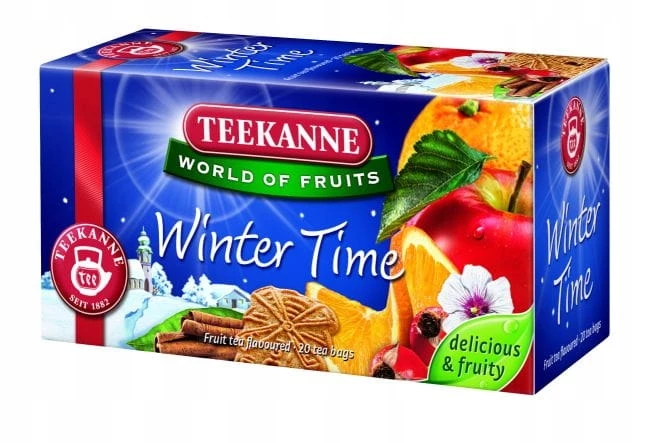 Herbata owocowa w kopertach Teekanne Winter Time, 20 sztuk x 2.5g