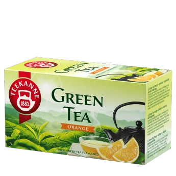 Herbata zielona smakowa w kopertach Teekanne Green Tea Orange, pomarańcza, 20 sztuk x 1.75g
