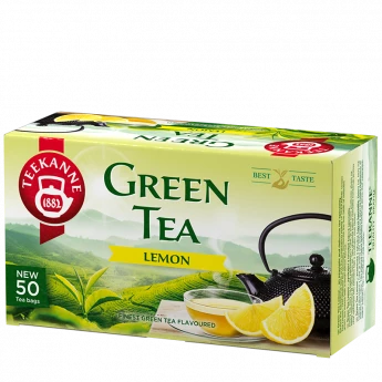 Herbata zielona smakowa w kopertach Teekanne Green Tea Lemon, cytryna, 20 sztuk x 1.75g