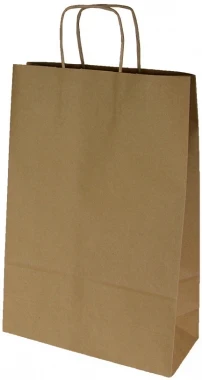 Torba papierowa Ecobag, 240x100x320mm, brązowy