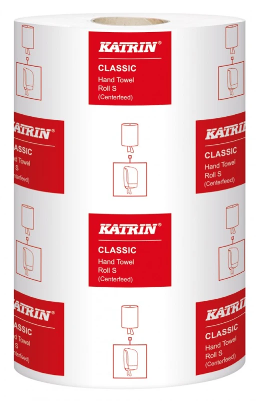 Ręcznik papierowy Katrin Classic S2, 2-warstwowy, 12x60m, w roli, 12 rolek, biały