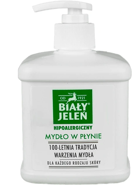 Mydło w płynie Biały Jeleń, z dozownikiem, 500 ml (c)