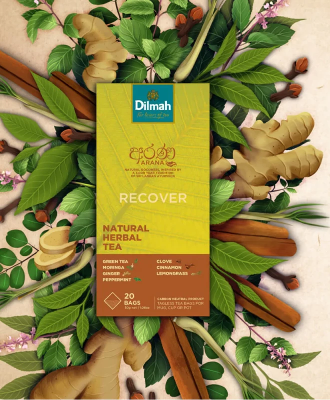 Herbata w torebkach Dilmah Arana Recover / Odzyskaj siły, 20 stuk x 1.5g