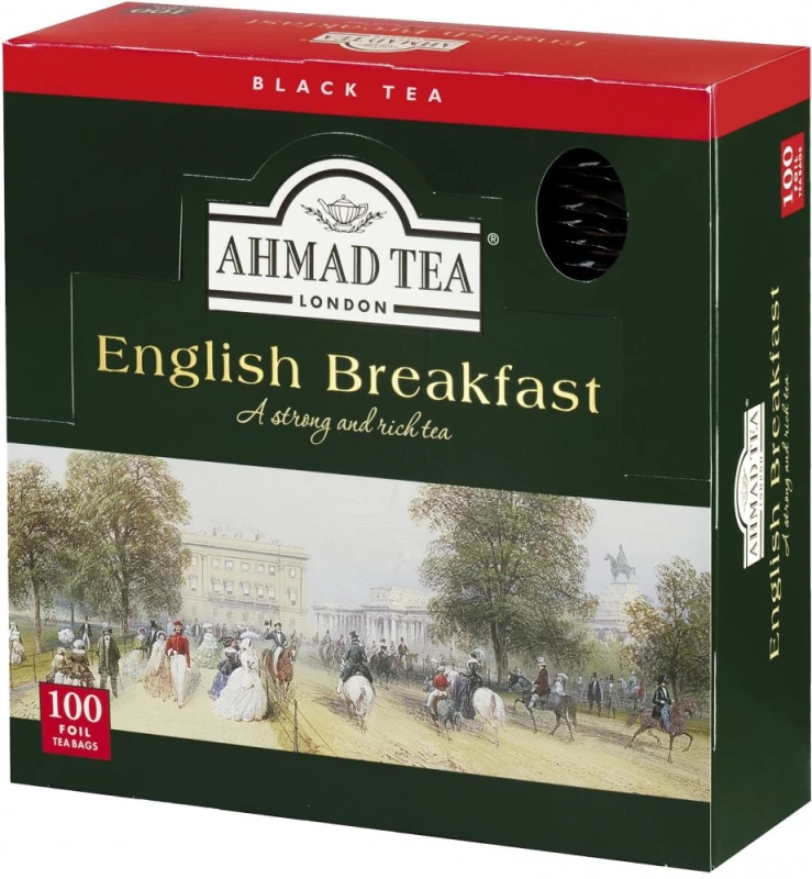 Herbata czarna w kopertach Ahmad English Breakfast, 100 sztuk x 2g