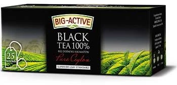 Herbata czarna w torebkach Big-Active Pure Ceylon Black, 25 sztuk x 1,5g