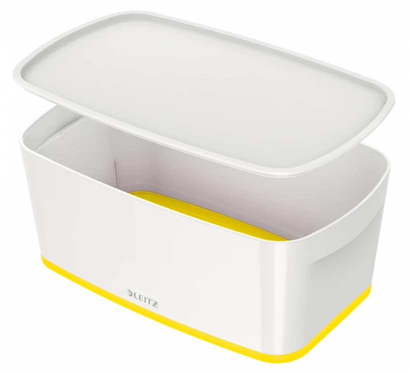 pojemnik z pokrywką Leitz MyBox Wow,5l, biało-żółty
