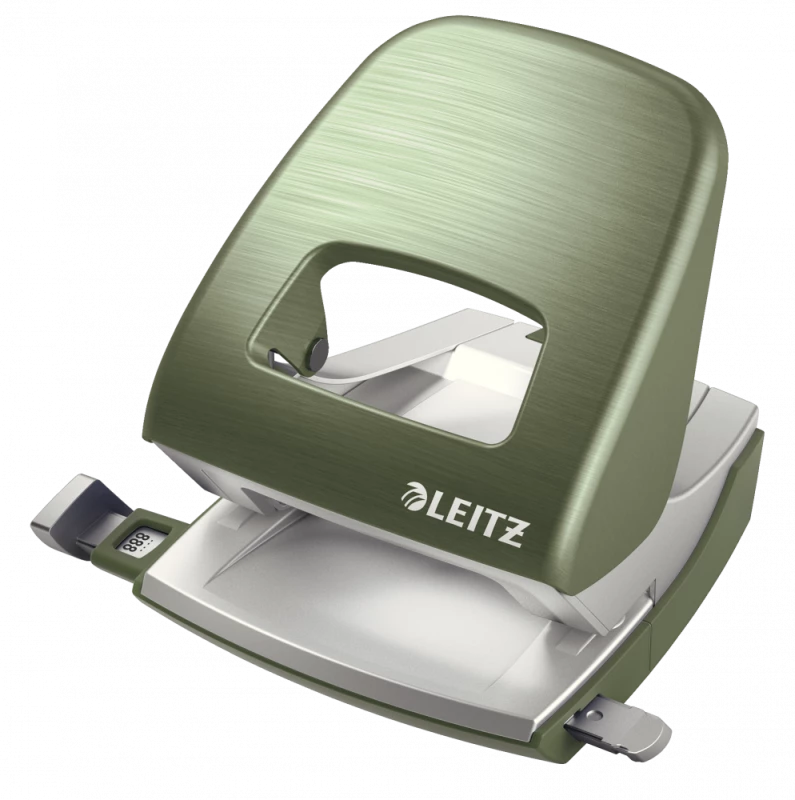 Dziurkacz biurowy Leitz NeXXt Series Style, do 30 kartek metaliczny zielony