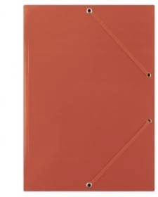 Teczka kartonowa z narożną gumką Donau, A4, 3-skrzydłowa, 400g/m2, czerwony