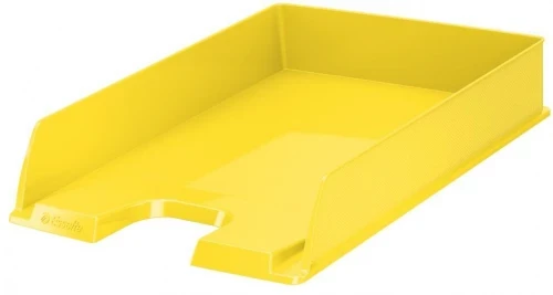 Półka na dokumenty Esselte Europost Vivida, A4, plastikowa, żółty