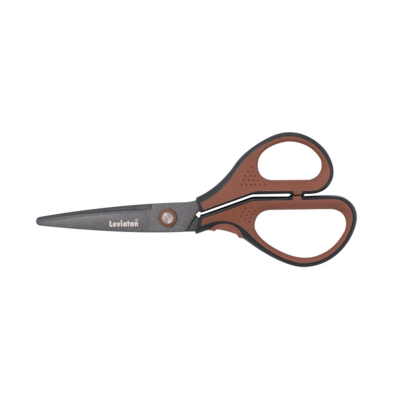 Nożyczki biurowe Leviatan Smart 3D175T, teflon, 17.5cm, brązowy