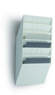 Pojemnik na dokumenty Durable Flexiboxx, 6 półek, A4, poziomy, biały