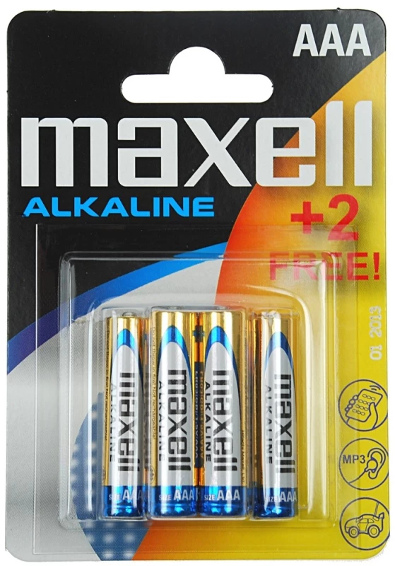 Bateria alkaliczna Maxell, AAA, 6 sztuk