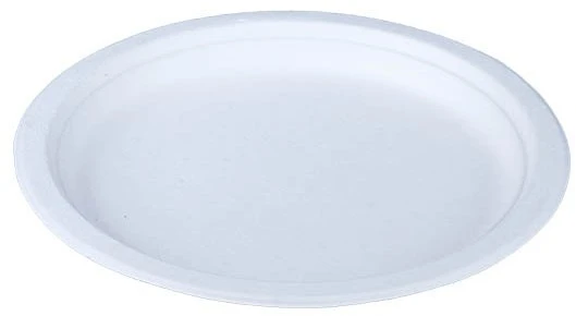 talerze z trzciny cukrowej 18cm 50 sztuk białe Kram