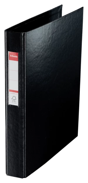 Segregator Esselte Vivida, A4, szerokość grzbietu 42mm, do 190 kartek, 2 ringi, czarny