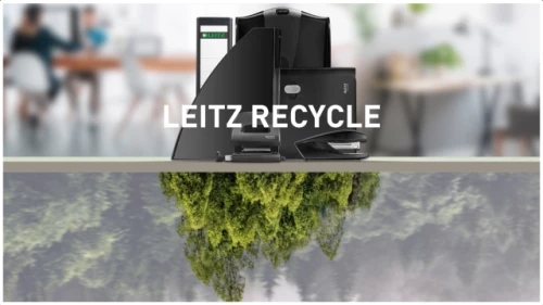 Ekologiczny segregator 180° Leitz Recycle, A4, szerokość grzbietu 80 mm, do 600 kartek