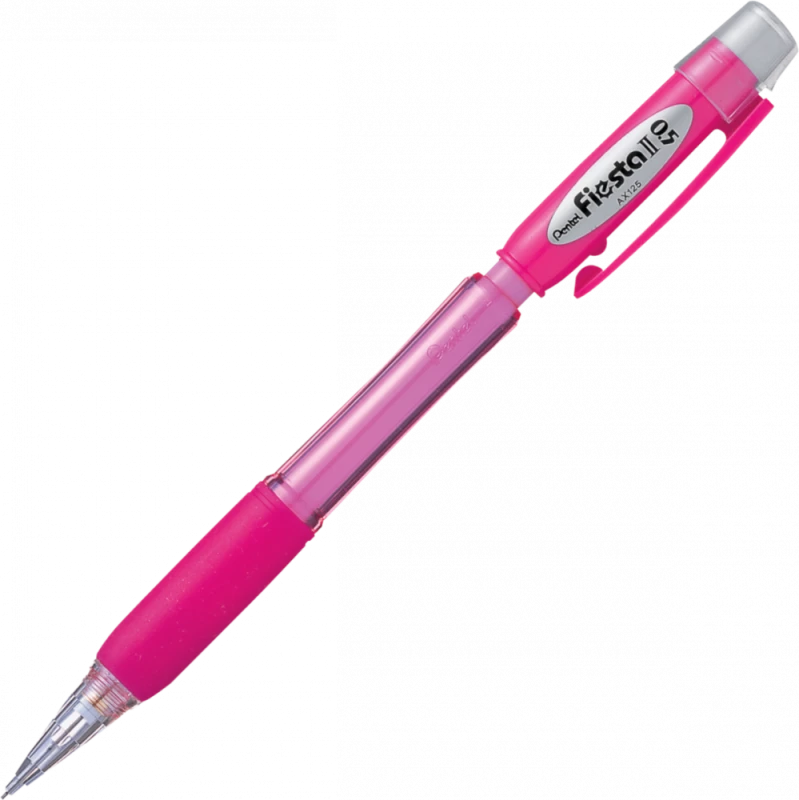 Ołówek automatyczny Pentel AX125 0,5 mm z gumką, różowy