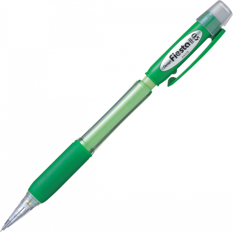 ołówek automatyczny Pentel AX125 0,5 mm z gumką, zielony