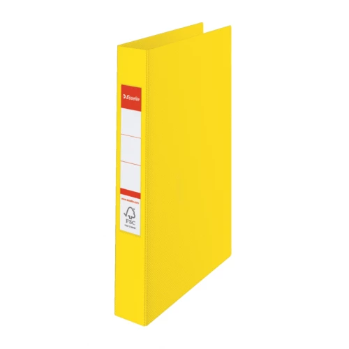Segregator Esselte Vivida, A4, szerokość grzbietu 42mm, do 190 kartek, 4 ringi, żółty