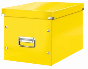 Pudło uniwersalne Leitz Click&amp;Store, rozmiar L (320x310x360mm), żółty