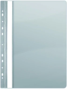 Skoroszyt plastikowy oczkowy Donau, A4, do 200 kartek, szary