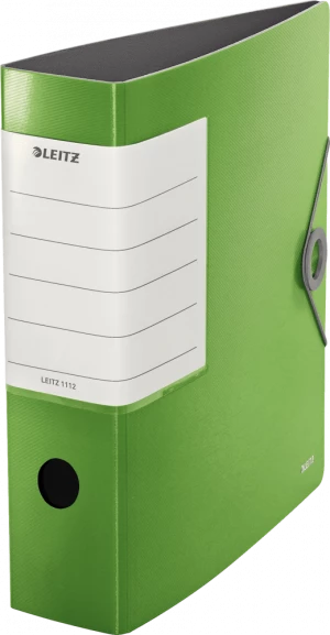 Segregator Leitz Solid 180°, A4, szerokość grzbietu 82mm, do 500 kartek, zielony