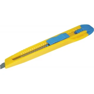 Nożyk biurowy Donau, 9mm, żółto-niebieski