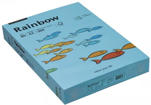 Papier ksero Rainbow A3, 80g/m2, 500 arkuszy, niebieski (R87)