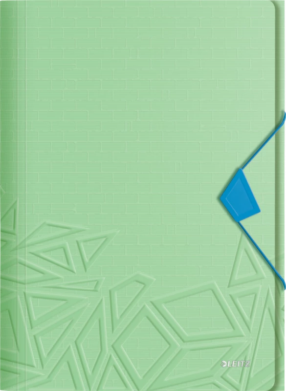 Teczka plastikowa z gumką Leitz Urban Chic, A4, 10 mm, zielony