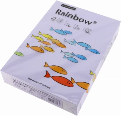 Papier ksero ekologiczny Rainbow, A4, 160g/m2, 250 arkuszy, fioletowy (R60)
