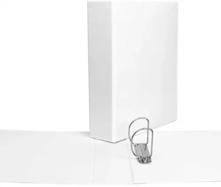 Segregatorem panoramiczny Biurfol, A4, szerokość grzbietu 65mm, 2 ringi, biały