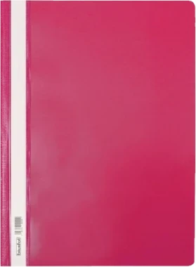 Skoroszyt plastikowy Biurfol, twardy, A4, różowy