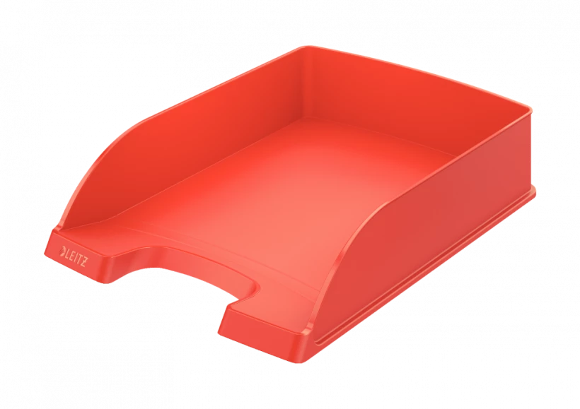 Półka na dokumenty Leitz Plus Standard, A4, plastikowa, jasnoczerwony