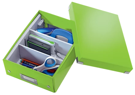pudełko z przegródkami Leitz Click&amp;Store Wow, 220x100x282mm, zielony