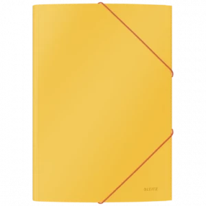 Teczka kartonowa z narożną gumką Leitz Cosy, A4, 5mm, żółty