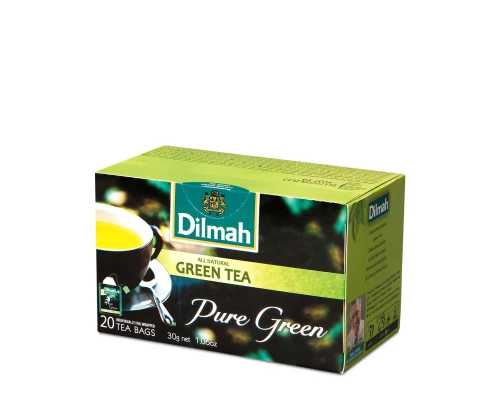 Herbata zielona w torebkach Dilmah Green Tea Pure Green, 20 sztuk x 1.5g