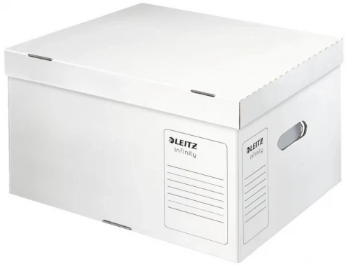 Pudło archiwizacyjne Leitz Infinity, rozmiar L (350x265x420mm), biały