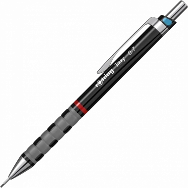 Ołówek automatyczny Rotring Tikky III, 0.7 mm, z gumką, bordowy
