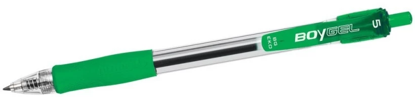 Długopis żelowy automatyczny Rystor, Boy Gel, 0.5mm, zielony