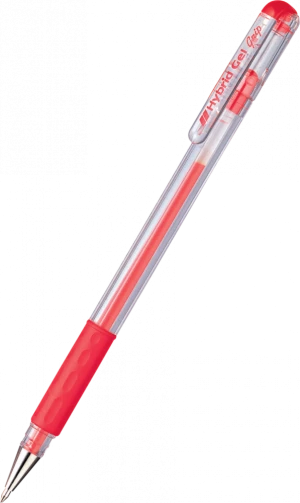 długopis żelowy Pentel, K116, 0.6mm, czerwony