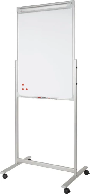 Flipchart dwustronny mobilny 2x3, suchościeralno-magnetyczna, 107x70cm