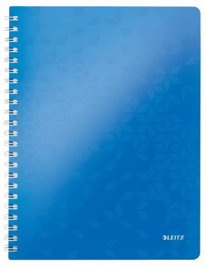 Kołonotatnik Leitz Wow,  A4 , w kratkę, 80 kartek, niebieski
