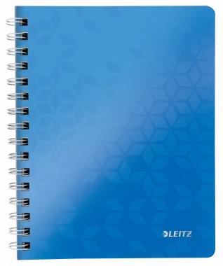 Kołonotatnik Leitz Wow, A5, w kratkę, 80 kartek, niebieski