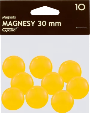 Grand Magnets w kolorze żółtym o średnicy 30 mm