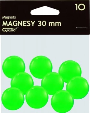 Grand Magnets w kolorze zielonym o średnicy 30 mm